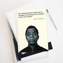 Load image into Gallery viewer, James Baldwin Quote Journal - Ruled Line