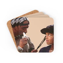 Load image into Gallery viewer, 90's Kinda | Love Poetic Justice Corkwood Coaster Set of 4
