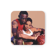 Load image into Gallery viewer, 90's Kinda Love | Love & Basketball Corkwood Coaster Set