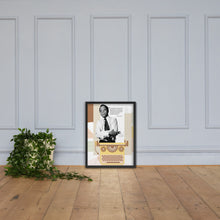 Load image into Gallery viewer, James Baldwin Paradox Of Education Framed Poster