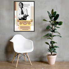 Load image into Gallery viewer, James Baldwin Paradox Of Education Framed Poster