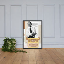 Load image into Gallery viewer, James Baldwin Paradox Of Education Framed Poster