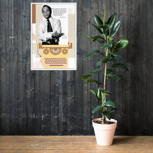 Load image into Gallery viewer, James Baldwin Paradox Of Education Framed Poster