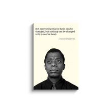 Load image into Gallery viewer, James Baldwin Quote Canvas Wraps