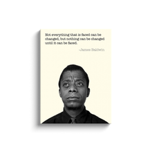 Load image into Gallery viewer, James Baldwin Quote Canvas Wraps
