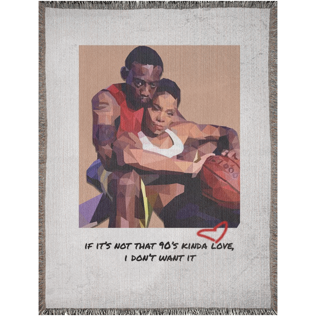 90'S Kinda Love | Love & Basketball Woven Blankets