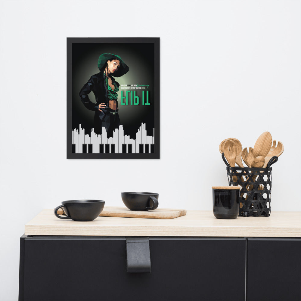 Alicia Keys Flip It Framed poster