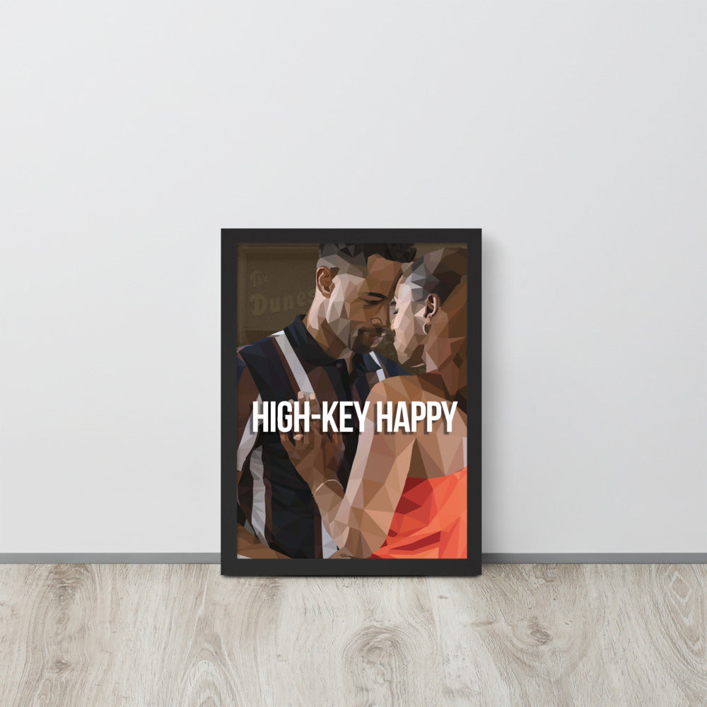 High-Key Happy Framed poster