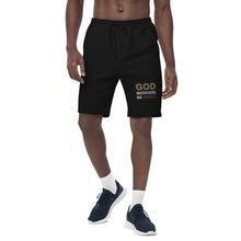 Load image into Gallery viewer, God Motivates My Hustle Men&#39;s fleece shorts
