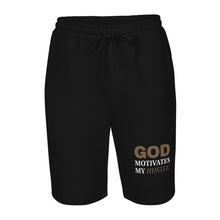 Load image into Gallery viewer, God Motivates My Hustle Men&#39;s fleece shorts
