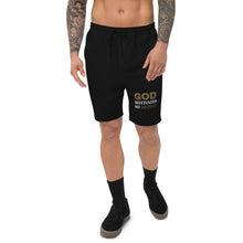 Load image into Gallery viewer, God Motivates My Hustle Men&#39;s fleece shorts
