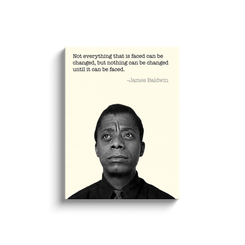 James Baldwin Quote Canvas Wraps