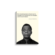 Load image into Gallery viewer, James Baldwin Quote Canvas Wraps
