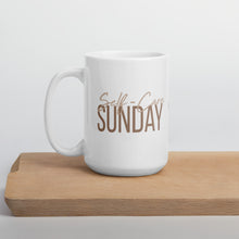 Load image into Gallery viewer, Self-Care Sunday White glossy mug
