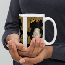 Load image into Gallery viewer, Basquiat King White glossy mug
